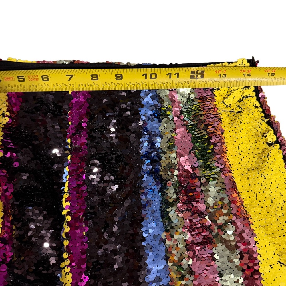 Final Sale! Bundle! ✨Forever 21✨ Retro Vibes Multicolor Sequin Flare Pants - Picture 4 of 5